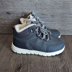 London Fog Sherpa Detail Lace-up Boot Size 11